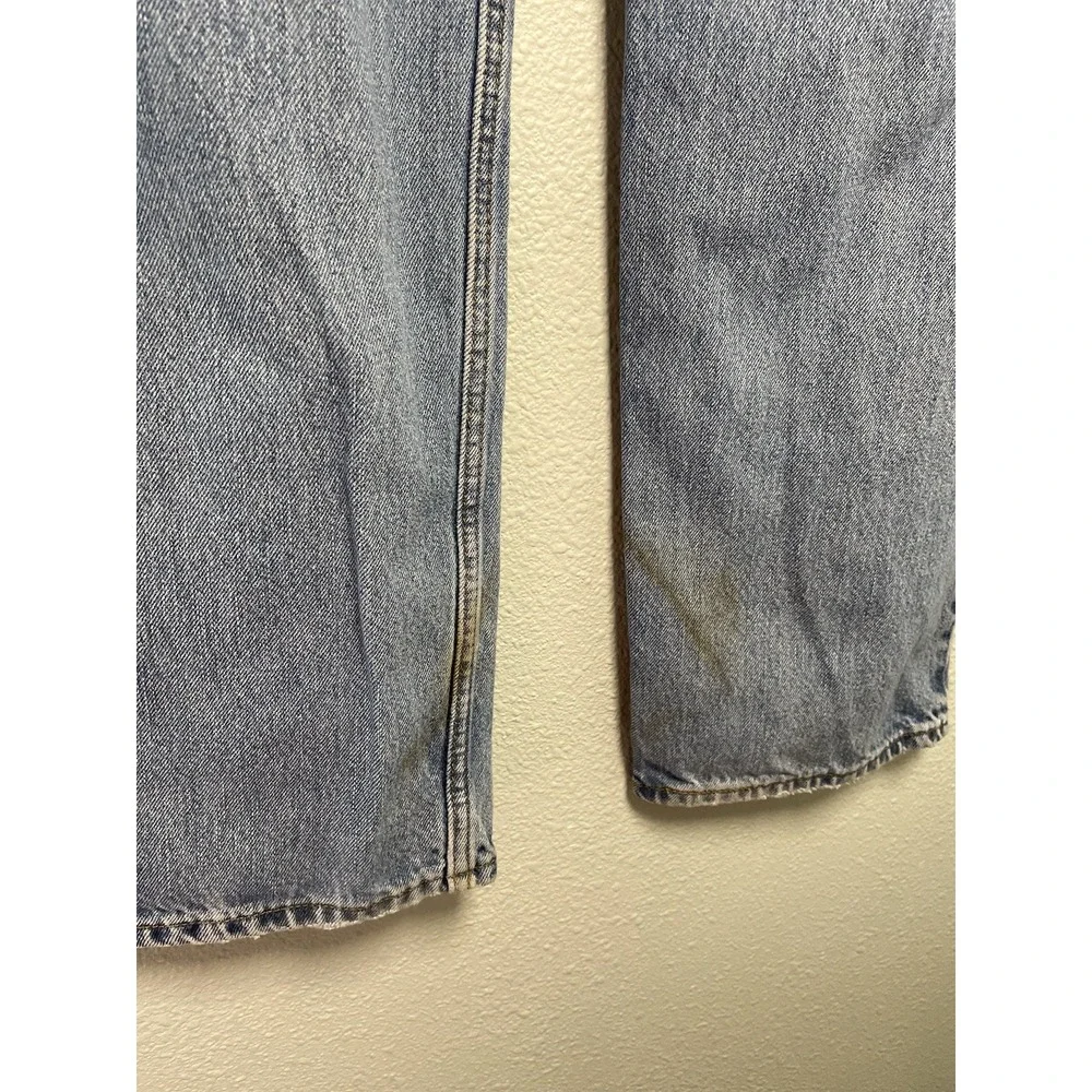 Levis‎ Mens Relaxed Fit 550 Jeans Light Wash Size 36x34 Thrashed, Stains